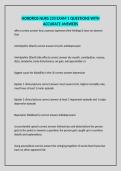HONDROS NURS 233 EXAM 1 QUESTIONS WITH ACCURATE ANSWERS