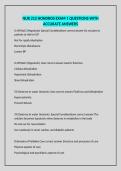 NUR 212 HONDROS EXAM 1 QUESTIONS WITH ACCURATE ANSWERS