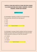 SARTECH II EXAM AND SARTECH III EXAM 2026 &lpar;REAL EXAMS&rpar; &vert; ALL EXAM QUESTIONS AND CORRECT ANSWERS &vert; VERIFIED ANSWERS &vert; BRAND NEW VERSION&excl;