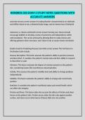 HONDROS 205 EXAM 2 STUDY NOTES QUESTIONS WITH ACCURATE ANSWERS