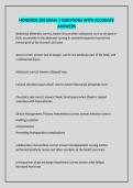 HONDROS 205 EXAM 3 QUESTIONS WITH ACCURATE ANSWERS