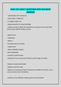 NURS 170- EXAM 1 QUESTIONS WITH ACCURATE ANSWERS