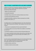 NUR 170 QUIZ 1 QUESTIONS WITH ACCURATE ANSWERS
