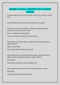 NURSING 170 EXAM 4 QUESTIONS WITH ACCURATE ANSWERS