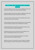 NUR 170 FINAL EXAM QUESTIONS WITH ACCURATE ANSWERS