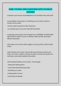 NURS 170 FINAL EXAM QUESTIONS WITH ACCURATE ANSWERS