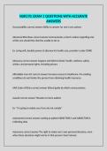 NUR170&colon; EXAM 1 QUESTIONS WITH ACCURATE ANSWERS