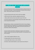 NURS 170 HESI PREP QUESTIONS WITH ACCURATE ANSWERS