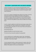 N170 EXAM 1 QUESTIONS WITH ACCURATE ANSWERS