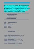 NUR 155 Exam 3 &ndash; The Ultimate Student Study&NewLine;Guide&colon; 200 Practice Questions with Detailed&NewLine;Answers & Rationales Covering Medications&comma;&NewLine;Wounds&comma; Oxygenation&comma; Mobility&comma; Stress&comma; Ethics&comma;&NewLine;Fluids & Safety &lpar;2026&rpar;&NewLine;