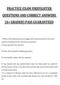 Package deal for Firefighter State Test Exam Review Study Guide Questions and Correct Answers&comma; 2027&sol;2028 Exam Preparation Material
