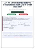 ATI RN VATI Comprehensive Predictor Green Light Exam &vert; 140 Questions & Answers with Detailed Rationales & "Why Wrong" Explanations&NewLine;