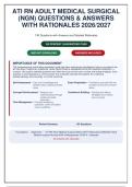 ATI RN Adult Medical-Surgical NGN Exam &vert; 130 Questions & Answers with Detailed Rationales & "Why Wrong" Explanations 2026&sol;2027 &NewLine;