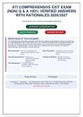 ATI Comprehensive Exit Exam NGN &vert; 125 Questions & Answers with Detailed Rationales & "Why Wrong" Explanations 2026&sol;2027&NewLine;