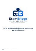 IDP IELTS General Training for UKVI &ndash; Practice Exam with Verified Answers