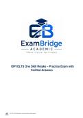 IDP IELTS One Skill Retake &ndash; Practice Exam with Verified Answers