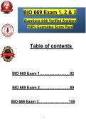 Bio 669 - Complete Exam Bundle Questions with Verified Answers 