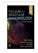 Test Bank For Cellular and Molecular Immunology&comma; 11th Edition by Abul K&period; Abbas&vert; Verified Chapters 1-21&vert;&vert; Latest Edition 2025 ISBN&colon;978-0443283581