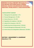 NAB RCAL Final Exam 2026-2027&colon; 600 Complex Practice &NewLine;Final Questions with Verified Answers & Detailed &NewLine;Rationales &vert; Assisted Living Administrator Certification &NewLine;Study Guide &vert; Already Graded A&plus; &vert; Instant Download PDF&excl;&excl; 