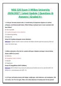 NSG 526 Exam 3 Questions With Correct Answers &vert; Complete Package Bundle