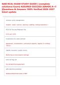 NAB RCAL EXAM STUDY GUIDE 2026-2027 