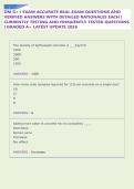 DM G&plus;1 EXAM ACCURATE REAL EXAM QUESTIONS AND &NewLine;VERIFIED ANSWERS WITH DETAILED RATIONALES EACH &vert; &NewLine;CURRENTLY TESTING AND FREQUENTLY TESTED QUESTIONS &NewLine;&vert; GRADED A&plus; LATEST UPDATE 2026