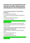 MARYLAND STATE LAW &lpar;JURISPRUDENCE&rpar; EXAM QUESTIONS AND CORRECT ANSWERS
