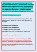 HESI EXIT EXAM COMPREHENSIVE PRACTICE TEST  QUESTIONS