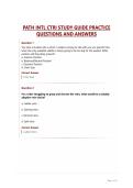 PATH INTL CTRI STUDY GUIDE PRACTICE QUESTIONS AND ANSWERS
