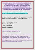 HSPA &lpar;CRCST&rpar; FINAL EXAM - COMPREHENSIVE 250 QUESTION &NewLine;TEST BANK COMPLETE STUDY GUIDE WITH DETAILED &NewLine;RATIONALES ACTUAL EXAM 2026 &vert;&vert; MOST RECENT EXAM &NewLine;2026&vert;2027 ACTUAL COMPLETE REAL EXAM QUESTIONS AND &NewLine;CORRECT ANSWERS &lpar;VERIFIED ANSWERS&rpar; ALREADY GRADED A