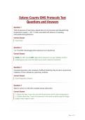 Solano County EMS Protocols Test Questions and Answers&period;