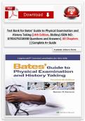 Bates&rsquo; Guide to Physical Examination and History Taking&comma; 14th Edition &ndash; Complete Test Bank with Answers &vert; Latest 2026