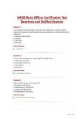 IAHSS Basic Officer Certification Test Questions and Verified Answers&period;