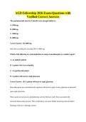 &NewLine;AGD Fellowship 2026 Exam-Questions with&NewLine;Verified Correct Answers&NewLine;