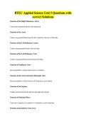 BTEC Applied Science Unit 5 Questions with&NewLine;correct Solutions
