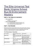 The Elite Virginia CDL School Bus &lpar;S&rpar; Endorsement Test Bank 2026&sol;2027 &vert; Q&A &plus; Critical Axioms Cheat Sheet