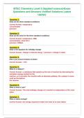 BTEC Chemistry Level 3 &lpar;Applied science&rpar;-Exam