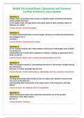 BUAD 331 Actual Exam &lpar; Questions and Answers&NewLine;Verified Solutions Latest Update