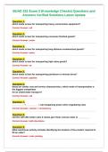 BUAD 331 Exam 2 &lpar;Knowledge Checks&rpar; Questions and&NewLine;Answers Verified Solutions Latest Update