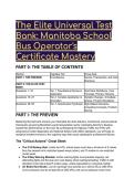 S-Tier Manitoba School Bus Operator's Certificate Test Bank &lpar;2026&sol;2027&rpar; &vert; Advanced Q&A &plus; Mentor Analysis