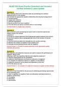 BUAD 331 Exam Practice Questions and Answers&NewLine;Verified Solutions Latest Update