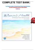 COMPLETE TEST BANK&colon;&NewLine;&NewLine;For Women's Health&colon; A Primary Care Clinical Guide 5th Edition By Diane Schadewald &lpar;Author&rpar; Latest Update &NewLine;Graded A&plus;&period;&NewLine;