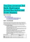 2026&sol;2027 S-Tier Washington School Bus Driver Test Bank &lpar;WAC & CDL Mastery&rpar; &vert; Elite Scenarios&comma; Rationales & Answers