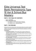 2026&sol;2027 Pennsylvania CDL School Bus & Type 10 Van Mastery Test Bank &vert; PennDOT & FMVSS &lpar;Q&A&rpar;