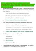 NUR 545 Complete Exam Package 2026&sol;2027 &vert; Latest Update &vert; Exam 1 &plus; Unit 1 Cellular Function & Injury &plus; Unit 2 &plus; Exam 2 Respiratory & Hematological Medications &plus; Unit 3 STI &plus; Exam 3 Reproductive Health &vert; Practice Questions & Verified Answers &vert; Complete Exa