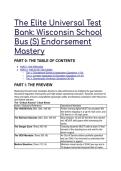 The Elite Universal Test Bank&colon; Wisconsin School Bus &lpar;S&rpar; Endorsement Mastery &lpar;2026&sol;2027 Edition&rpar; - 100&percnt; Pass Rate Setup