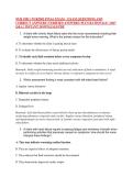 NUR 2502 &sol; NUR2502 FINAL EXAM &ndash; EXAM QUESTIONS AND &NewLine;CORRECT ANSWERS &lpar;VERIFIED ANSWERS&rpar; PLUS RATIONALE &vert; 2027 &NewLine;Q&A &vert; INSTANT DOWNLOAD PDF