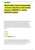 NR 667 Week 2 &NewLine;NR 667 Week 2 Exam Study Guide &ndash; Practice Questions with Verified &NewLine;Answers&period; GRADED A&plus;&period; Latest &NewLine;2026&sol;2027 Update 