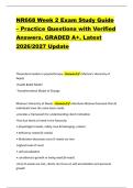 NR668 Week 2 Exam Study Guide &ndash; Practice Questions with Verified &NewLine;Answers&period; GRADED A&plus;&period; Latest &NewLine;2026&sol;2027 Update 