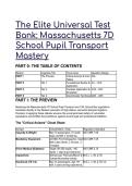 2026&sol;2027 The Elite Massachusetts 7D School Pupil Transport Test Bank &vert; Q&A with Mentor Analyses &vert; RMV Exam Prep